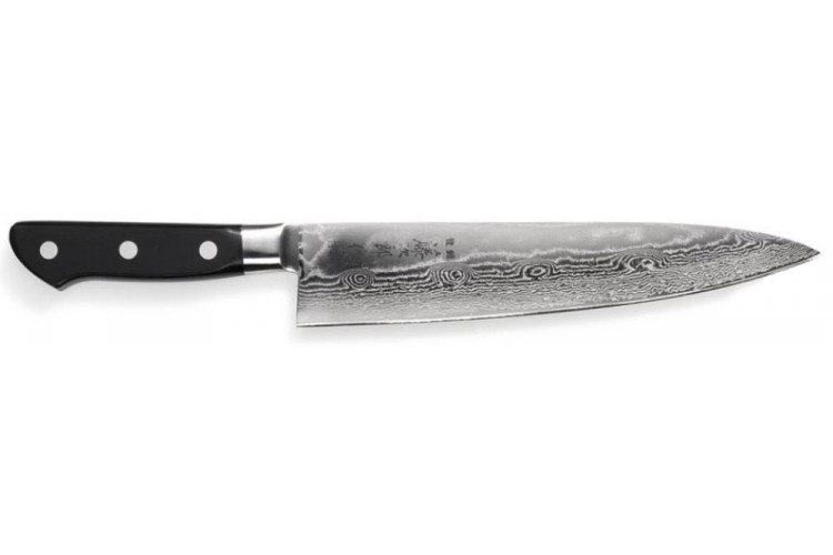 Couteau d'office long japonais Tojiro Damascus Pro 13,5cm acier SGPS haut de gamme