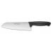 Couteau Santoku Bargoin Creative Chef 18cm manche surmoulé noir