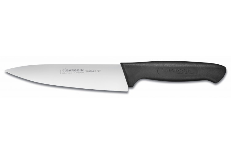 Couteau de chef Bargoin Creative Chef 15cm manche surmoul&eacute; noir