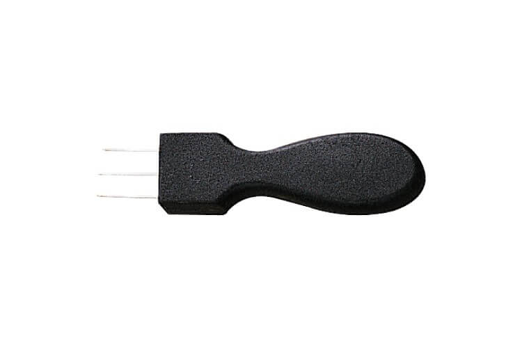 Pique saucisses professionnel 3 pointes en inox