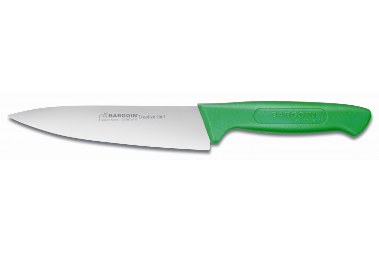 Couteau de chef Bargoin Creative Chef 15cm manche surmoul&eacute; vert