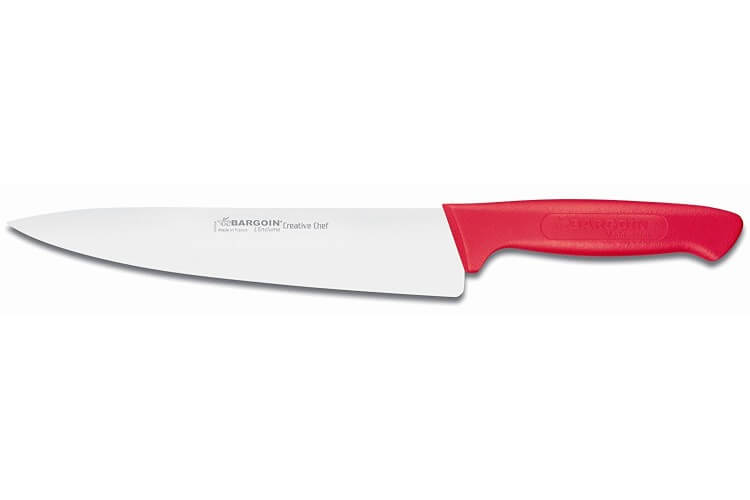 Couteau de chef Bargoin Creative Chef 20cm manche surmoulé rouge