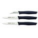 Set 3 couteaux à légumes Arcos Nova lames acier NITRUM manche noir
