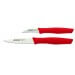 Set 2 couteaux Arcos Nova lames acier inox NITRUM manches rouges
