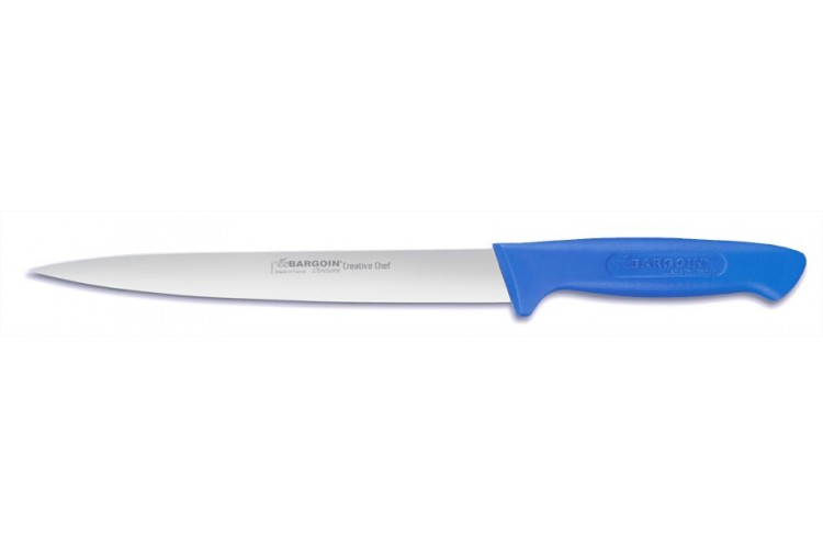 Couteau filet de sole Bargoin Creative Chef 17cm manche surmoul&eacute; bleu