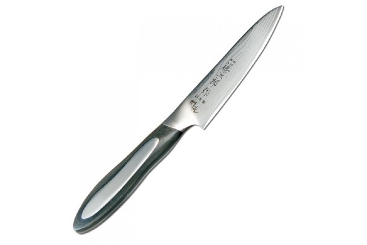 Couteau Bec d'Oiseau TOJIRO Flash lame damas 10 cm