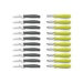 Lot de 10 éplucheurs anis + 10 couteaux à légumes gris Richardson Sup R Cut