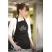 Tablier de chef professionnel Sabatier 100% coton noir 90 x 100cm