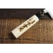 Couteau Ajikiri japonais artisanal JIKKO Tokusei 12cm Nihon Steel magnolia gravé