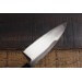 Couteau Ajikiri japonais artisanal JIKKO Tokusei 12cm Nihon Steel magnolia gravé