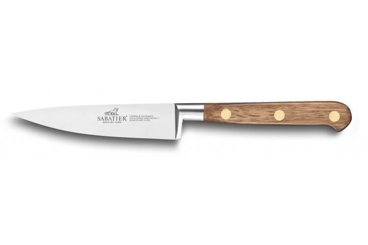 Couteau d'office forgé Sabatier Perigord lame 10cm manche en noyer