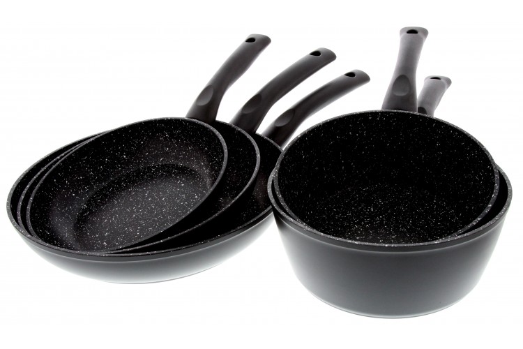 Batterie de cuisine aluminium forg&eacute; Pradel Excellence 5 pi&egrave;ces tous feux/ induction
