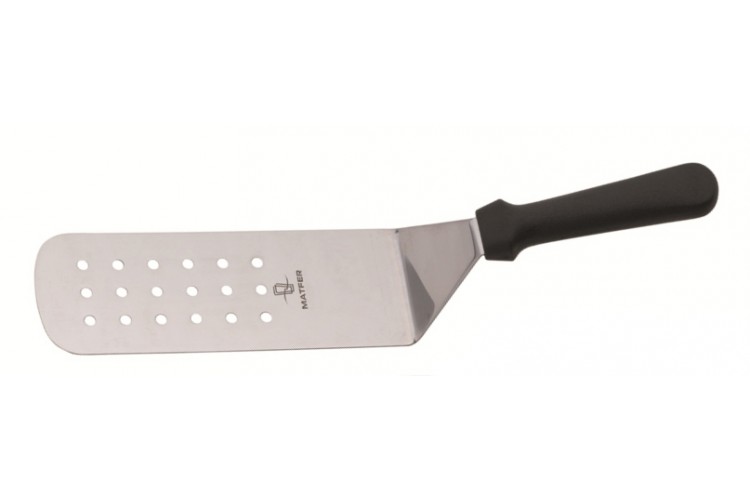 Pelle perfor&eacute;e coud&eacute;e professionnelle Matfer acier inox semi-flexible 20cm