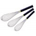 Lot de 3 fouets FMC professionnels Matfer manche noir Exoglass®