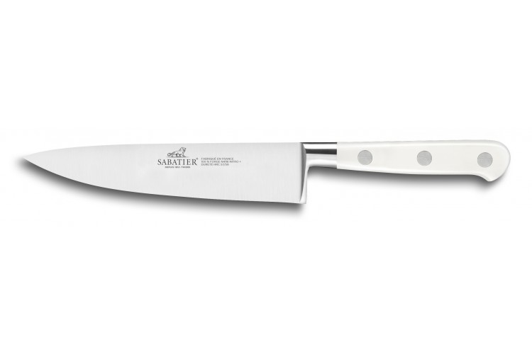 Couteau de chef Sabatier Toque blanche 100% forg&eacute; 15cm