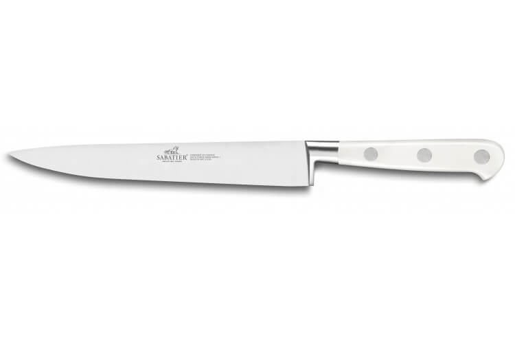 Couteau à trancher Sabatier Toque blanche 100% forgé 20cm