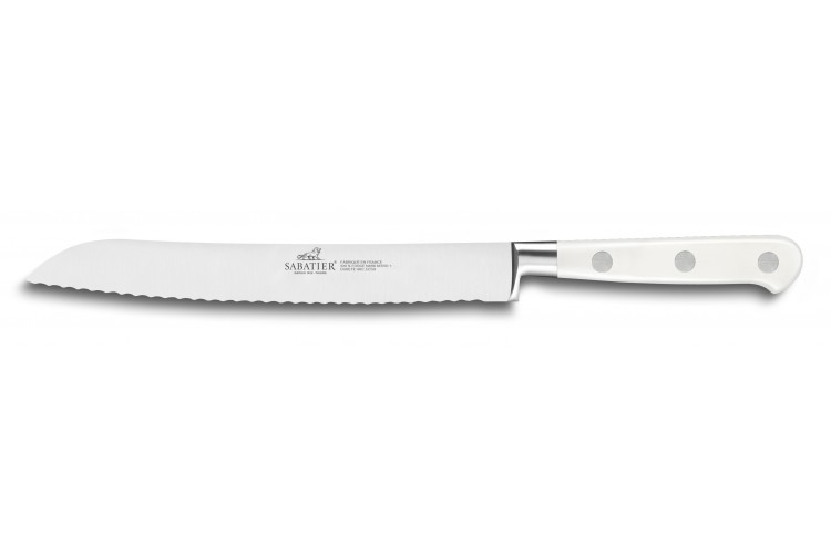 Couteau &agrave; pain Sabatier Toque blanche 100% forg&eacute; 20cm