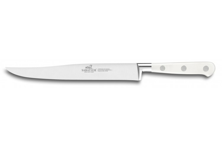 Couteau &agrave; d&eacute;couper Sabatier Toque blanche 100% forg&eacute; 20cm