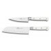 Coffret 2 couteaux Sabatier Toque blanche 100% forgé office + santoku