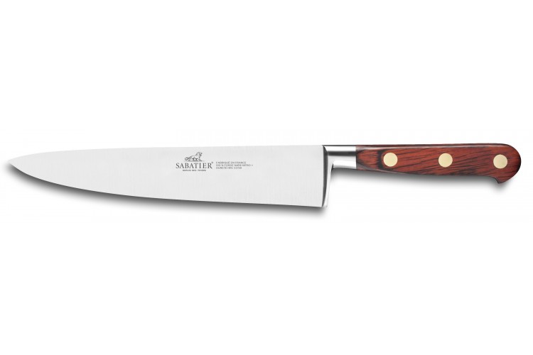 Couteau de chef SABATIER Saveur 100% forg&eacute; 20cm rivets laiton