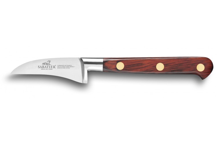 Couteau bec d'oiseau SABATIER Saveur lame 100% forg&eacute;e 6cm 3 rivets