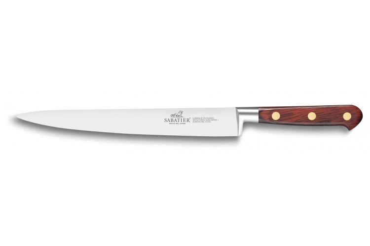 Couteau tranchelard SABATIER Saveur 100% forg&eacute; 20cm 3 rivets 