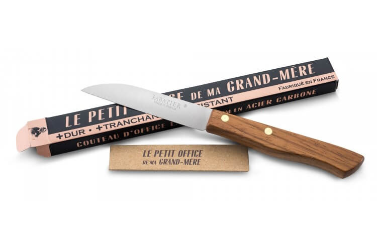 Couteau Le petit office de ma Grand Mère par Sabatier lame carbone 8cm