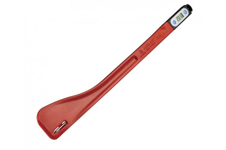 Spatule thermomètre Matfer Exoglass® rouge -20° à +200°C