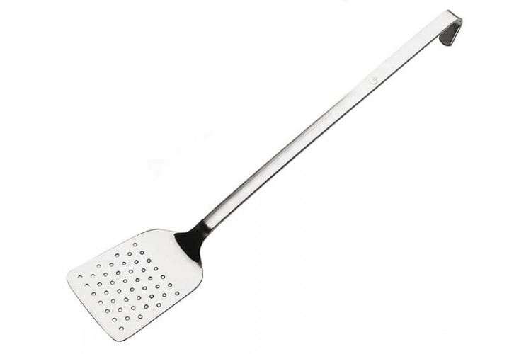 Spatule ajour&eacute;e professionnelle Matfer acier inox 18/10 syst&egrave;me monobloc 50cm