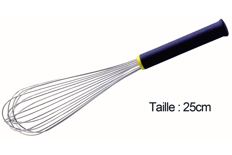 Fouet de cuisine FMC professionnel Matfer 25cm manche Exoglass&reg;