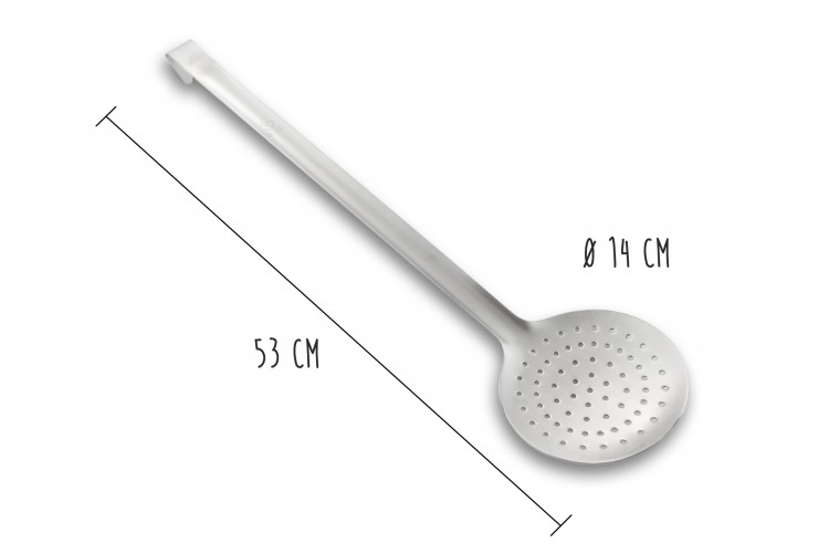 Ecumoire monobloc professionnelle acier inox 18/10 diam&egrave;tre 14cm Matfer