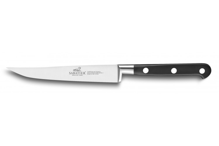 Couteau &agrave; steak SABATIER Id&eacute;al Inox 100% forg&eacute; lame 13cm
