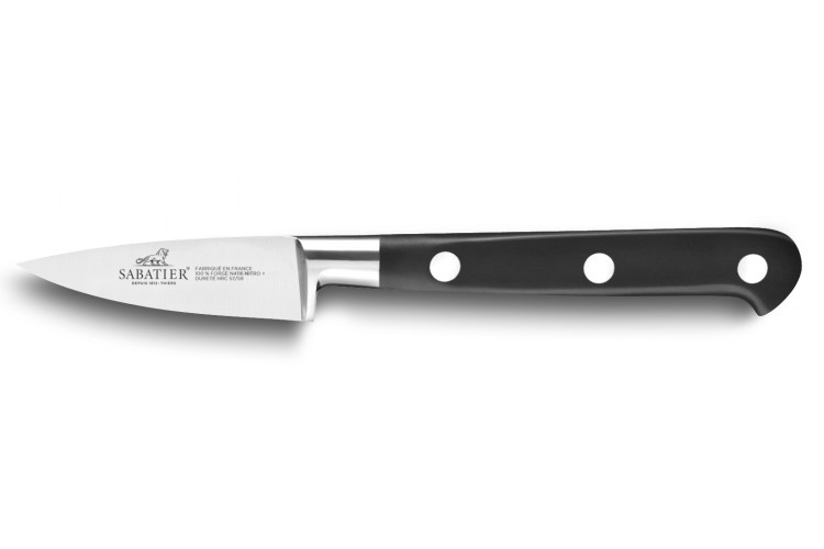 Couteau d'office SABATIER Id&eacute;al Inox 100% forg&eacute; lame 6cm