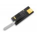 Spatule coudée professionnelle acier inox 9cm manche PP noir