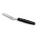 Spatule coudée professionnelle acier inox 9cm manche PP noir