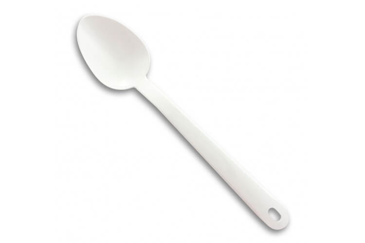 Cuillère de service Exoglass® MATFER professionnelle blanche 34cm 
