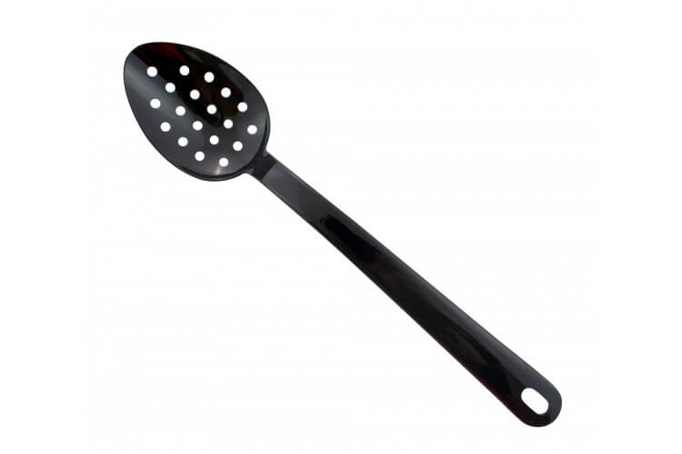Cuillère de service perforée Exoglass® MATFER professionnelle noire 34cm 