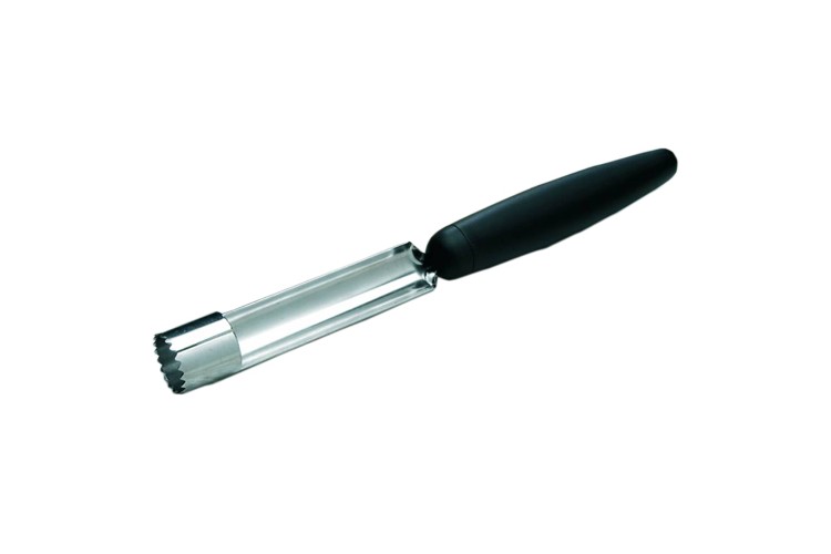 Vide-pommes professionnel Matfer lame crant&eacute;e acier inox 10cm manche PP 