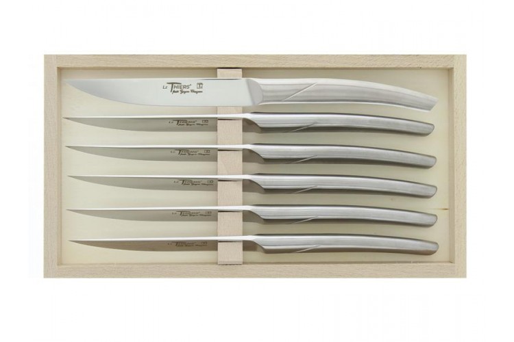 Coffret 6 couteaux de table monobloc inox Le Thiers Goyon-Chazeau