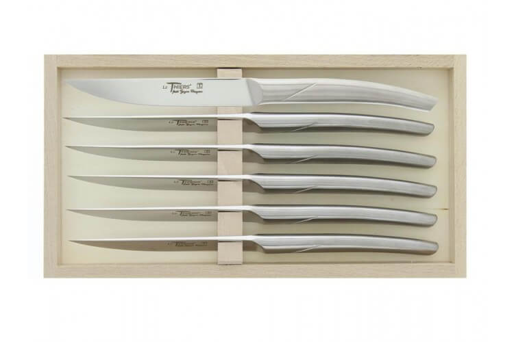 Coffret 6 couteaux de table monobloc inox Le Thiers Goyon-Chazeau