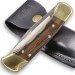 Couteau pliant BUCK 112FG Ranger manche 11cm empreintes doigts + étui cuir