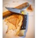 Couteau pliant BUCK 112FG Ranger manche 11cm empreintes doigts + étui cuir