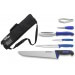 Mallette du poissonnier Fischer Bargoin 6 couteaux et ustensiles