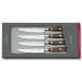 Coffret 4 couteaux à steak Victorinox Grand Maître Wood forgés 12cm manche en érable
