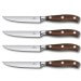 Coffret 4 couteaux à steak Victorinox Grand Maître Wood forgés 12cm manche en érable