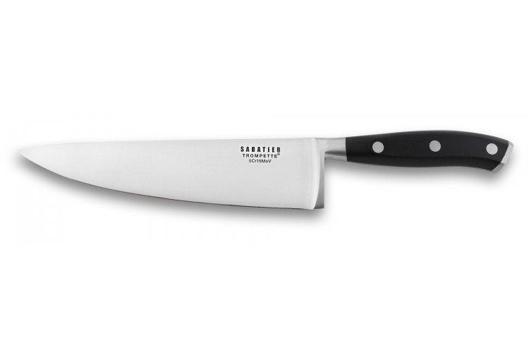 Couteau de chef Sabatier Trompette Vulcano 20cm 3 rivets