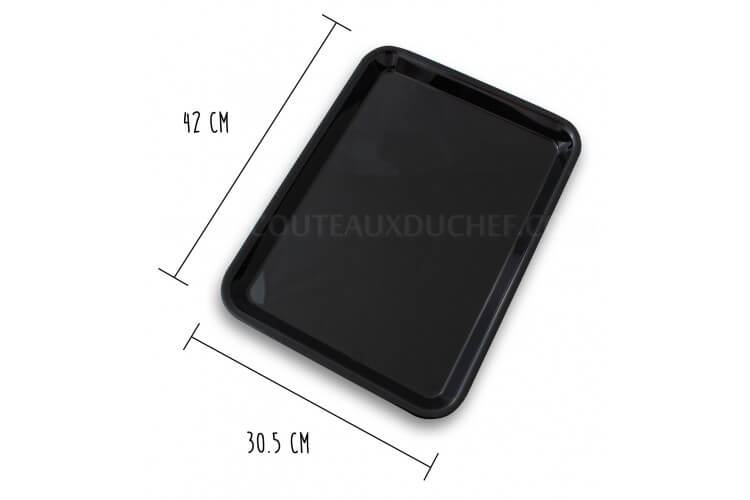 Plateau de présentation professionnel en Altuglas® noir - 42x30.5cm