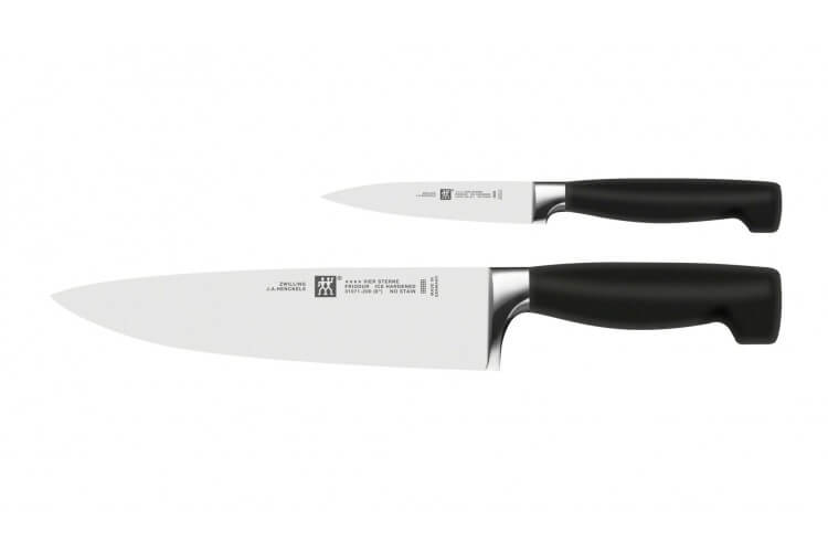 Coffret 2 pièces forgées Zwilling Four Star haut de gamme Office et Chef