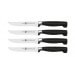 Coffret de 4 couteaux à steak lisses Zwilling Four Star lame forgée 12cm