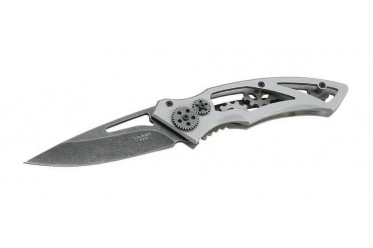 Couteau pliant Herbertz 295112 décor "engrenages" manche 12cm